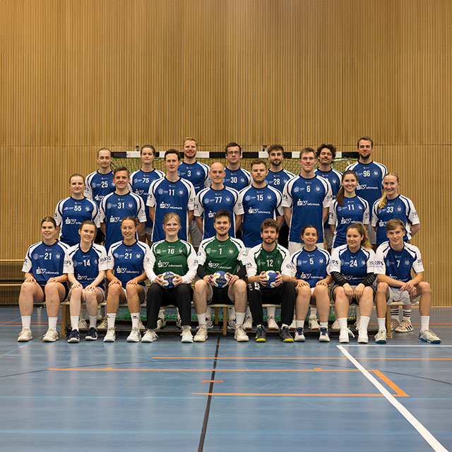 Die Handballmannschaft der Universität Mannheim